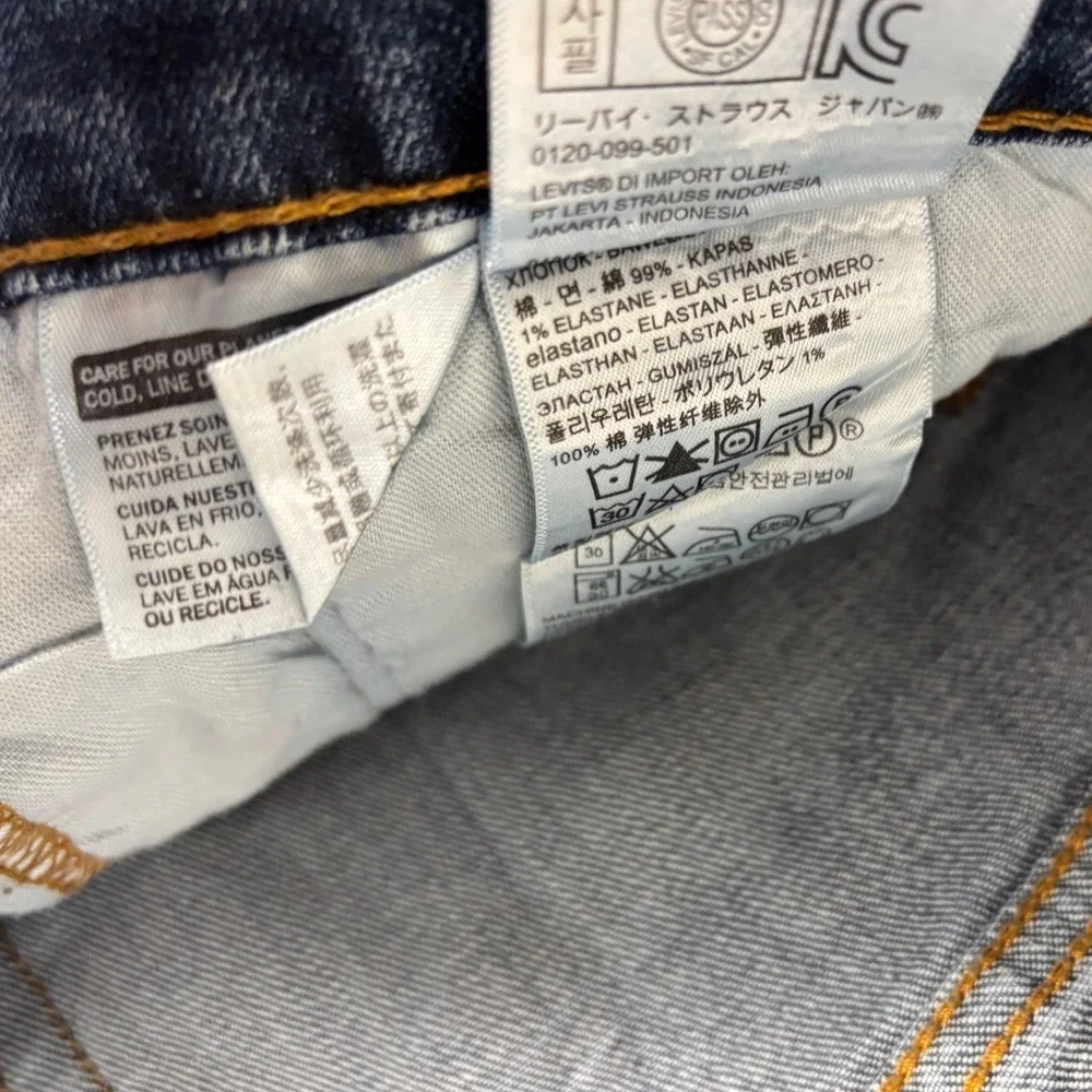 Levi's 527 Slim Bootcut Jeans Stretch Medium Wash 42x32 Blue 05527-0470 Mens